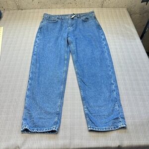 New Wide Leg Baggy Jeans Womens 12 Topshop Highrise Relaxed‎ Vintage Inspired
